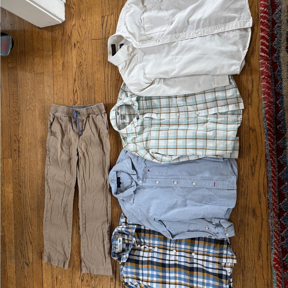 Boys 7 or 8 dress Shirts and Pants bundle